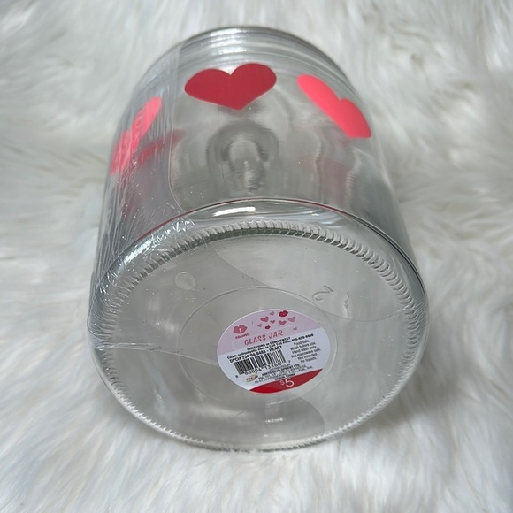 Target Glass Jar with Red and Pink Hearts - Picture 2 of 3